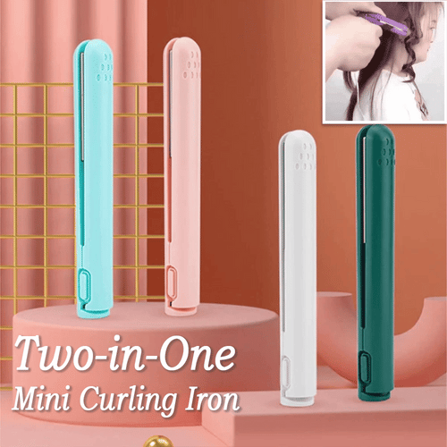 GLORENDA® ⏳2-in-1 Mini Curling Iron