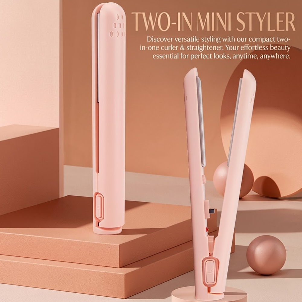 GLORENDA® ⏳2-in-1 Mini Curling Iron