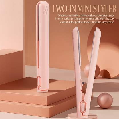 GLORENDA® ⏳2-in-1 Mini Curling Iron
