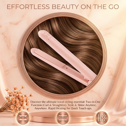 GLORENDA® ⏳2-in-1 Mini Curling Iron