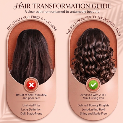 GLORENDA® ⏳2-in-1 Mini Curling Iron